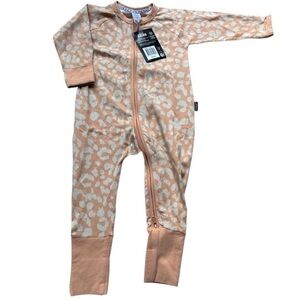 Bonds Peach and White Kids Pajama Footies